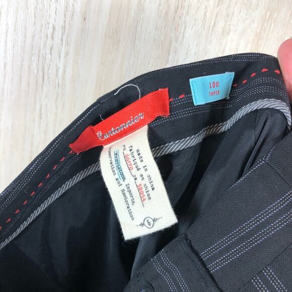 Anthropologie Cartonnier Lou Taper Wool Blend Mid Rise Cuffed Crop Pants 6 - Picture 10 of 12